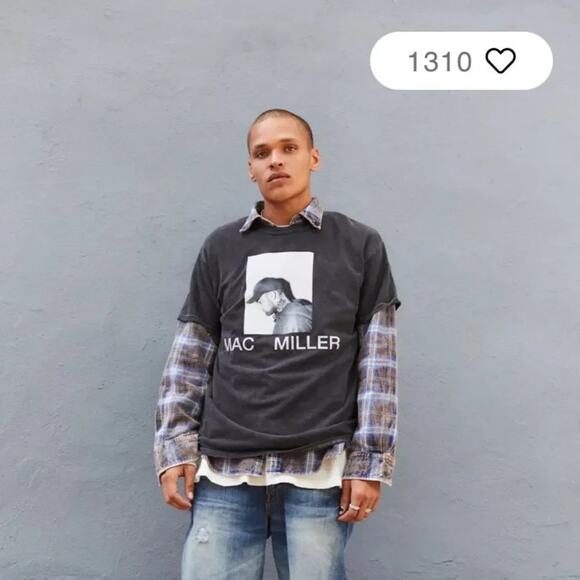Mac Miller Portrait Tee, Size Medium, New with Tag Sold Out Online - Picture 2 of 8
